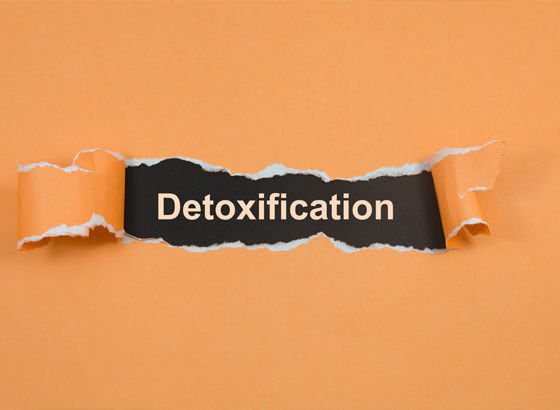 detoxification written on a wall